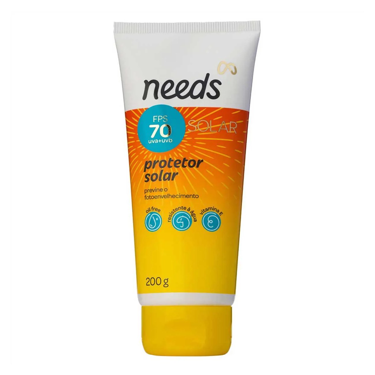 Kit Protetor Solar FPS 70 Needs Facial 40g + Corporal 200g