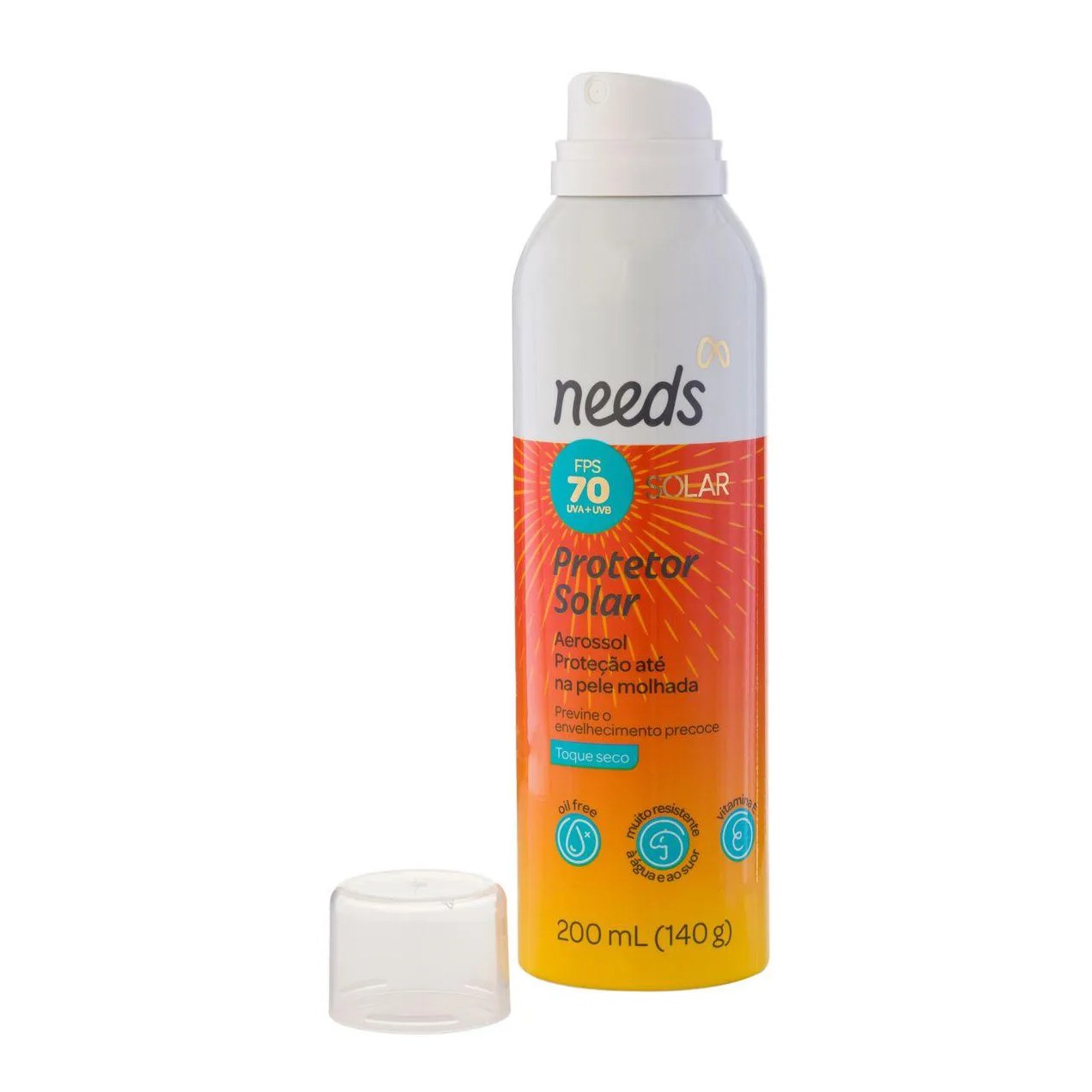 Protetor Solar Corporal FPS 70 Needs Solar Spray Aerossol 200ml