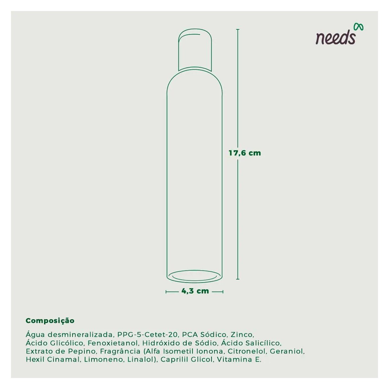 Tônico Adstringente Needs Controle de Oleosidade 200ml