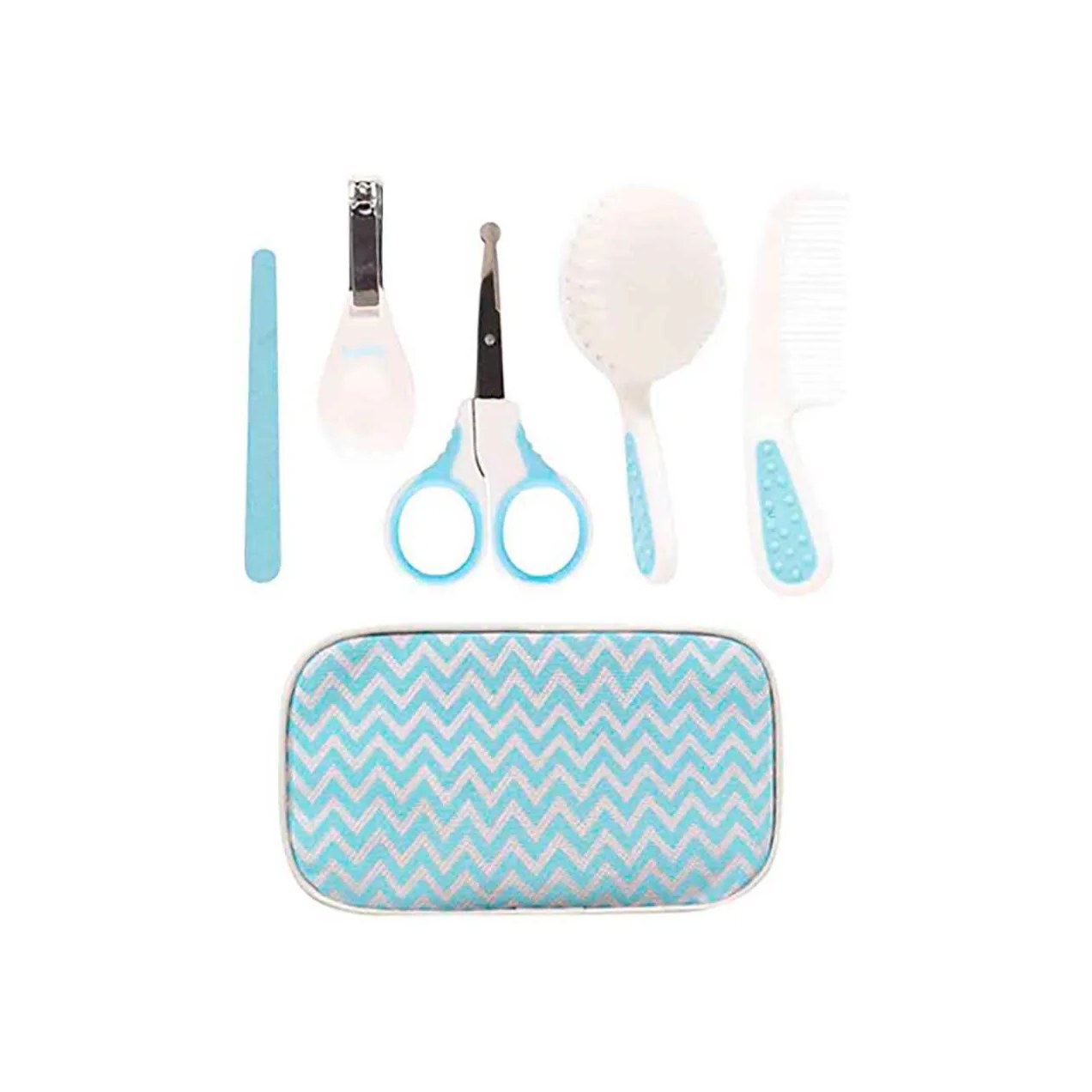 Kit Cuidados Pessoais Buba Baby Azul com Estojo 5 peças