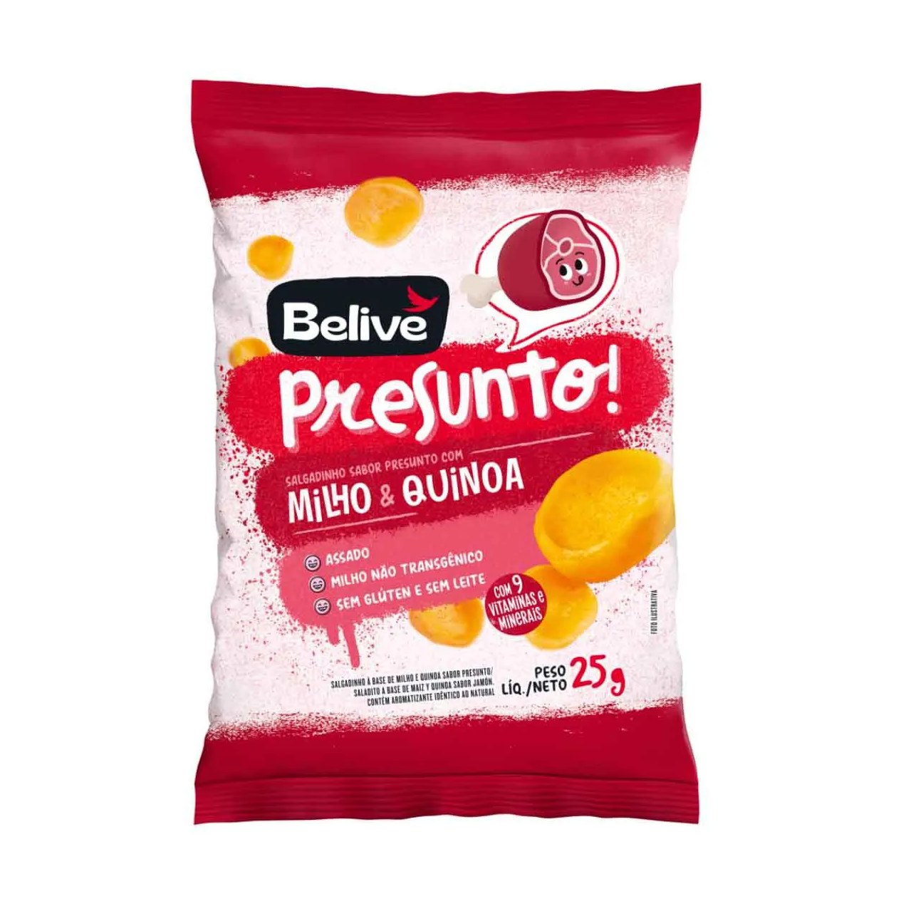 Salgadinho Vegano Presunto Believe 25g