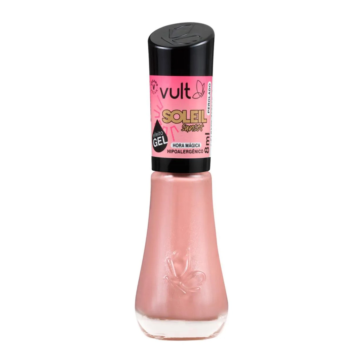 Esmalte Perolado Vult 5 Free Soleil Sunset Efeito Gel 8ml - Hora Mágica