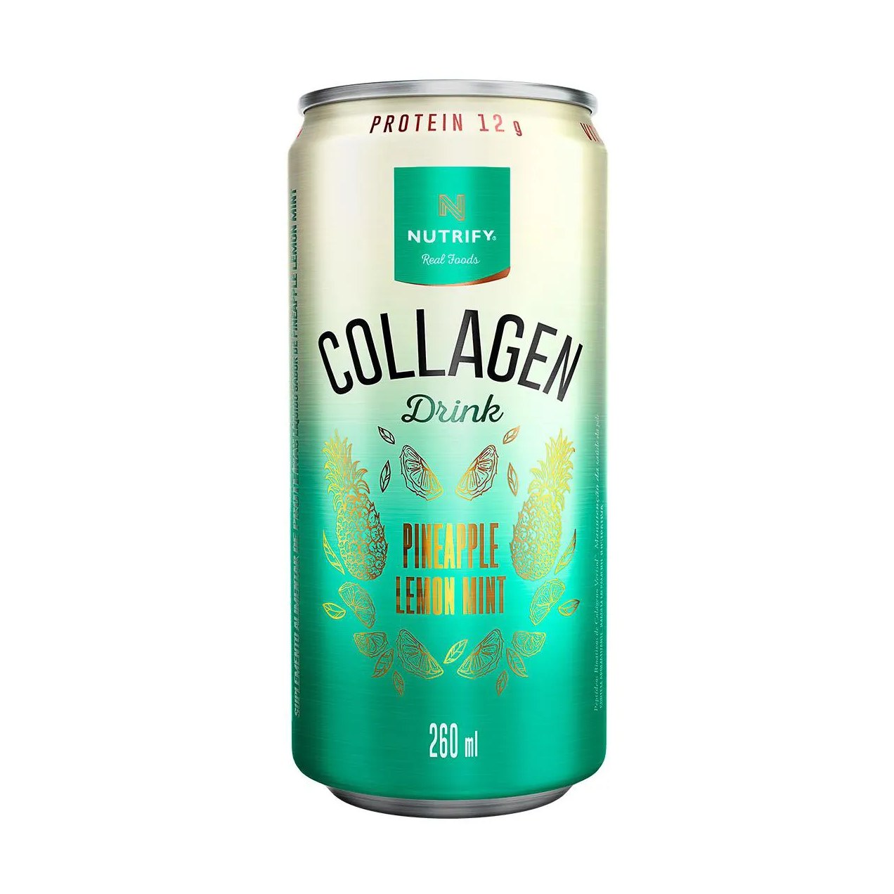 Collagen Drink Nutrify Abacaxi com Hortelã e Limão 260ml