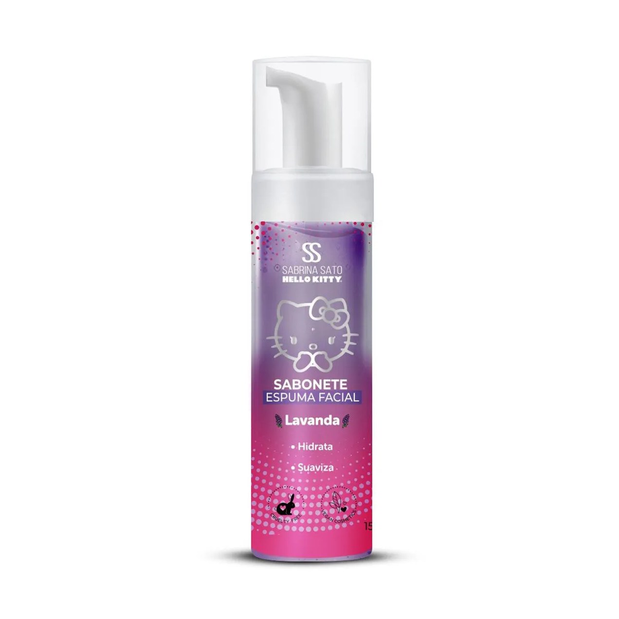 Sabonete Espuma Facial Sabrina Sato Hello Kitty Lavanda 150ml