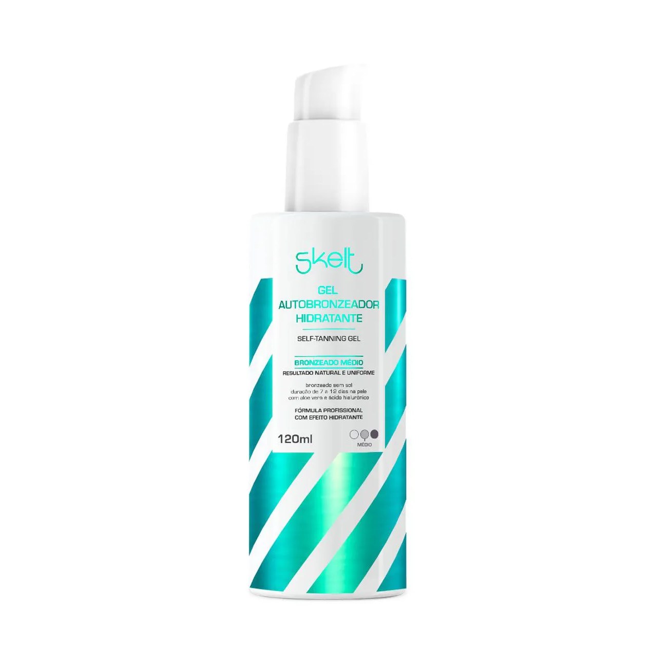 Autobronzeador Corporal Gel Skelt Bronzeado Médio 120ml