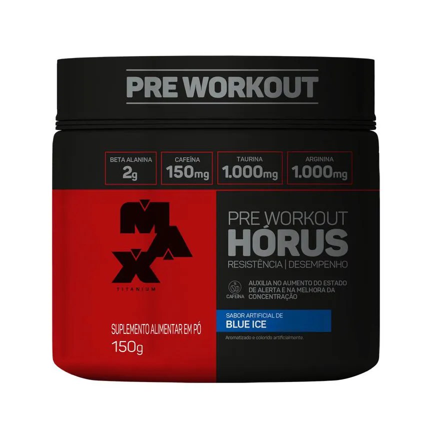 Pré-treino Max Titanium Hórus Limão Yuzu 150g