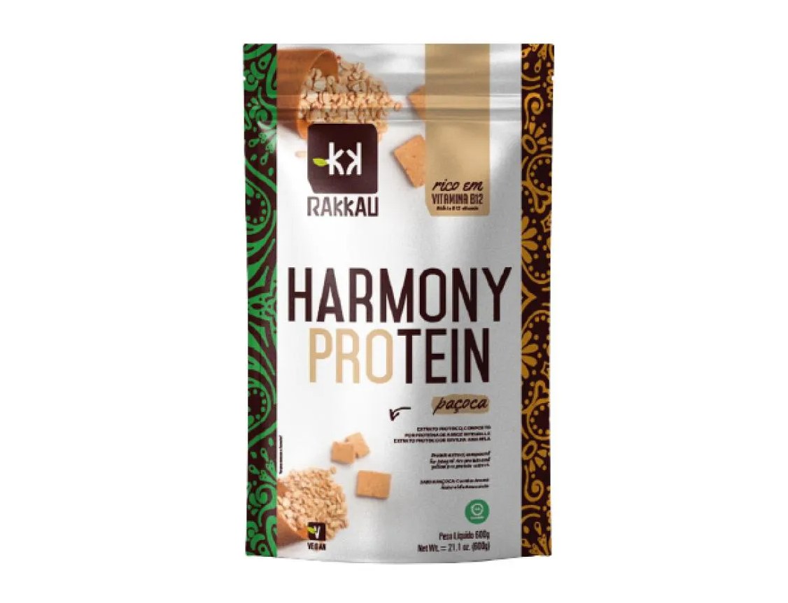Suplemento Rakkau Vegana Harmony Protein Paçoca 600g
