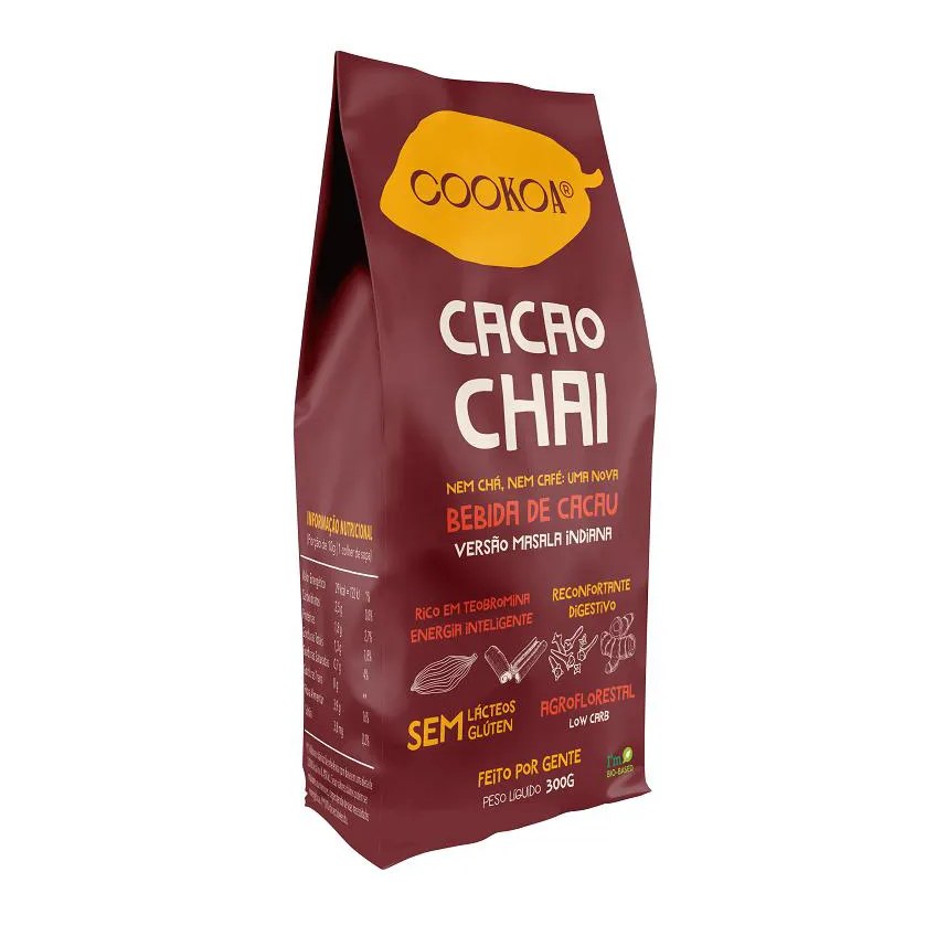 Cacao Chai Zero Açúcar Cookoa 300g