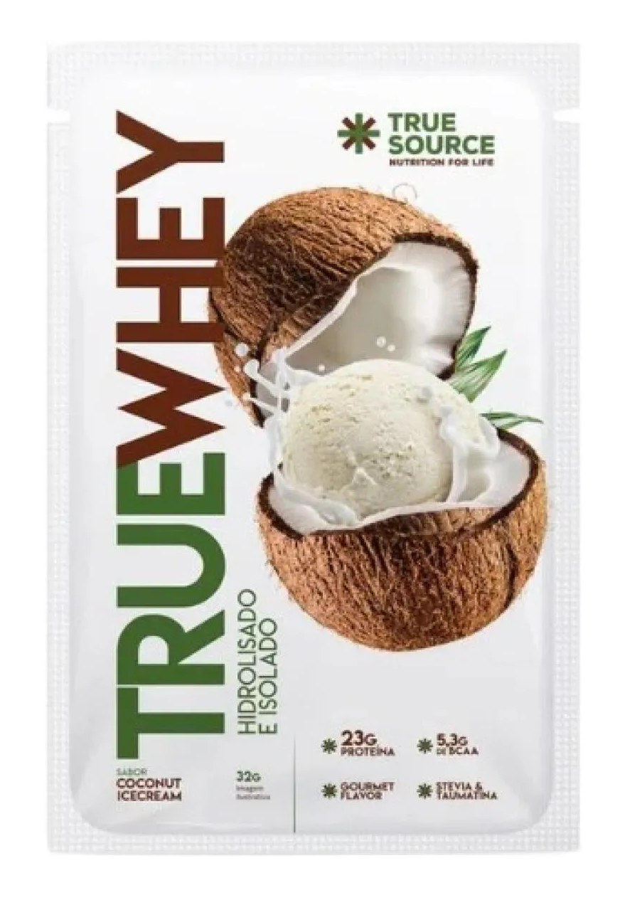 Proteína True Whey Coconut Ice Cream Sachê True Source 34g