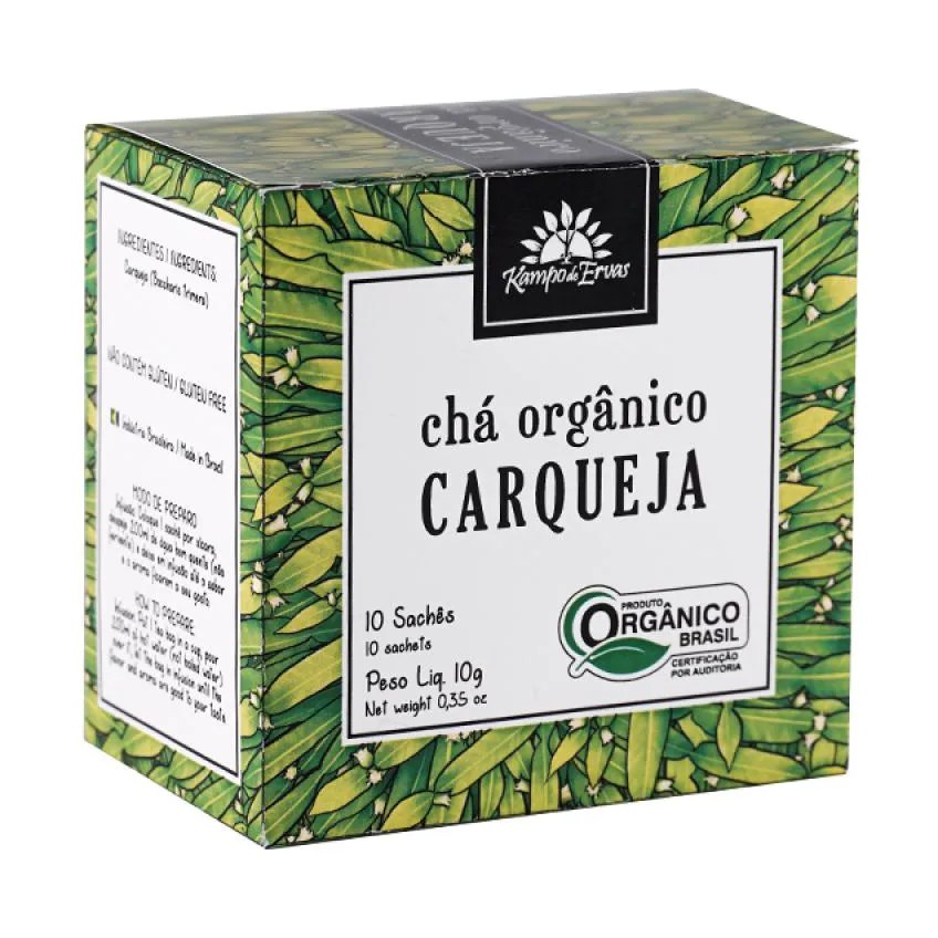 Kit 2x: Chá de Carqueja Orgânico Kampo de Ervas 10 Sachês