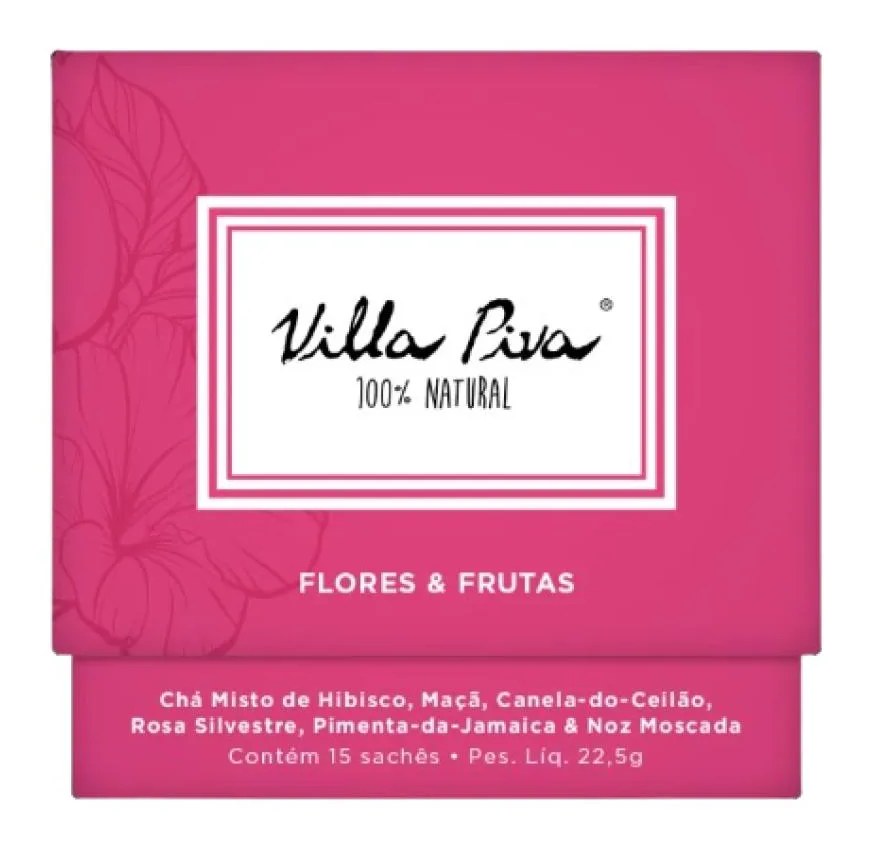 Chá Misto Flores e Frutas Villa Piva 15 Sachês