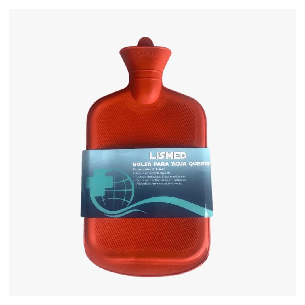 Bolsa para Agua Quente 2 Litros Red - Kit 4 unidades - Lismed