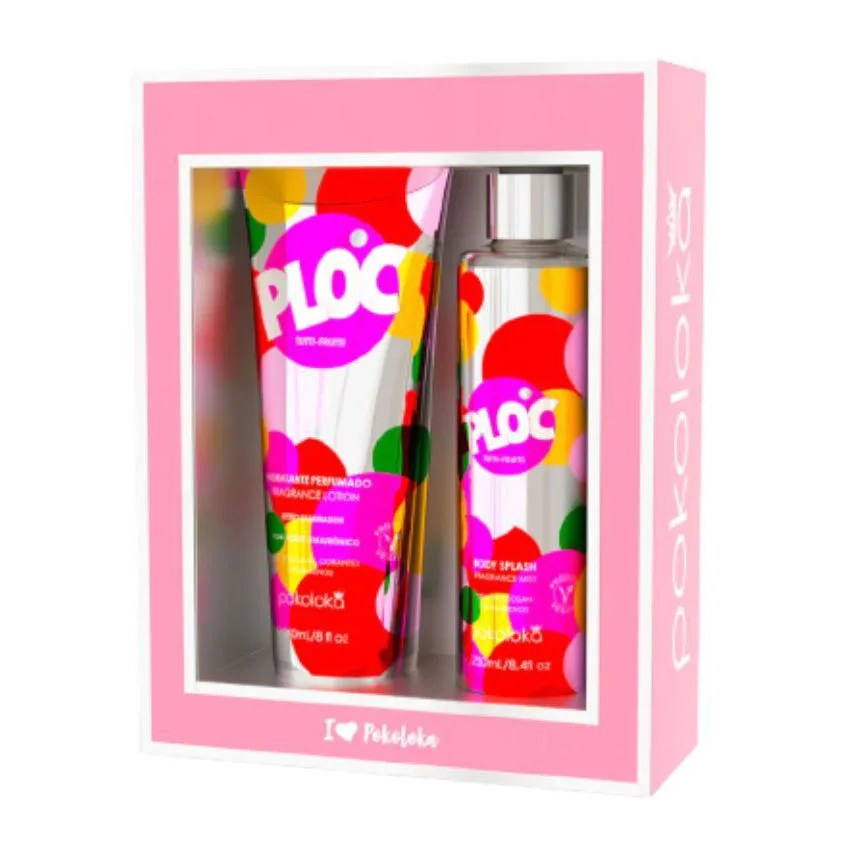 Kit Ploc Pokoloka Feminino Body Splash 250ml + Hidratante 240ml