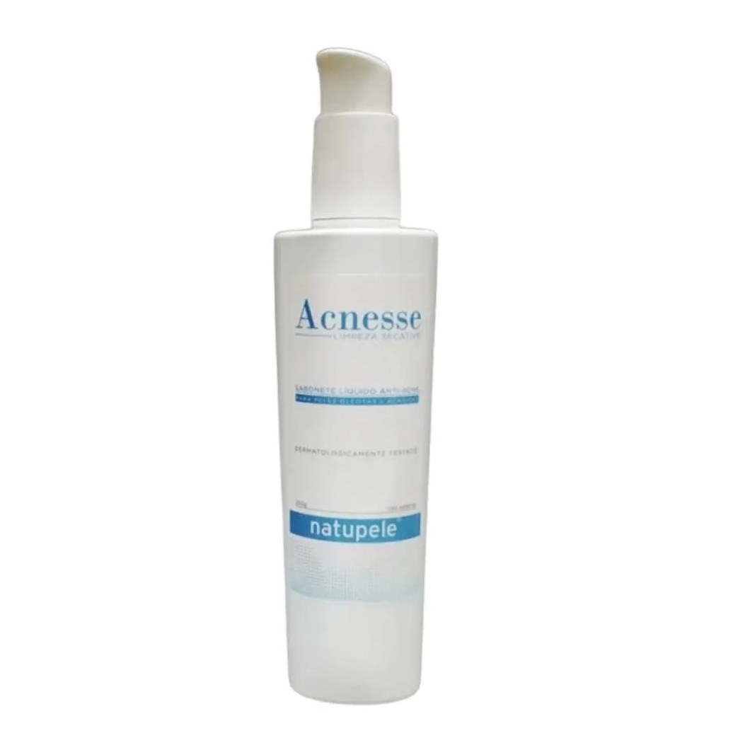 Natupele Acnesse Antiacne Sabonete Líquido Limpeza Secative 250g