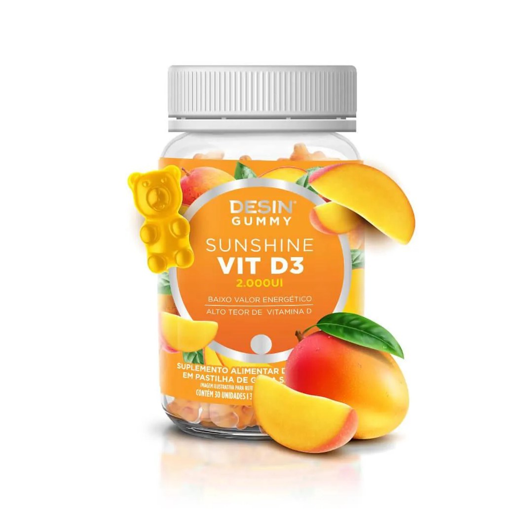 Vitamina D3 2000UI Gummy Sunshine 30 Gomas
