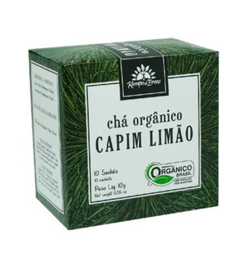 Chádecapimlimãoorgânicokampodeervas10sachês