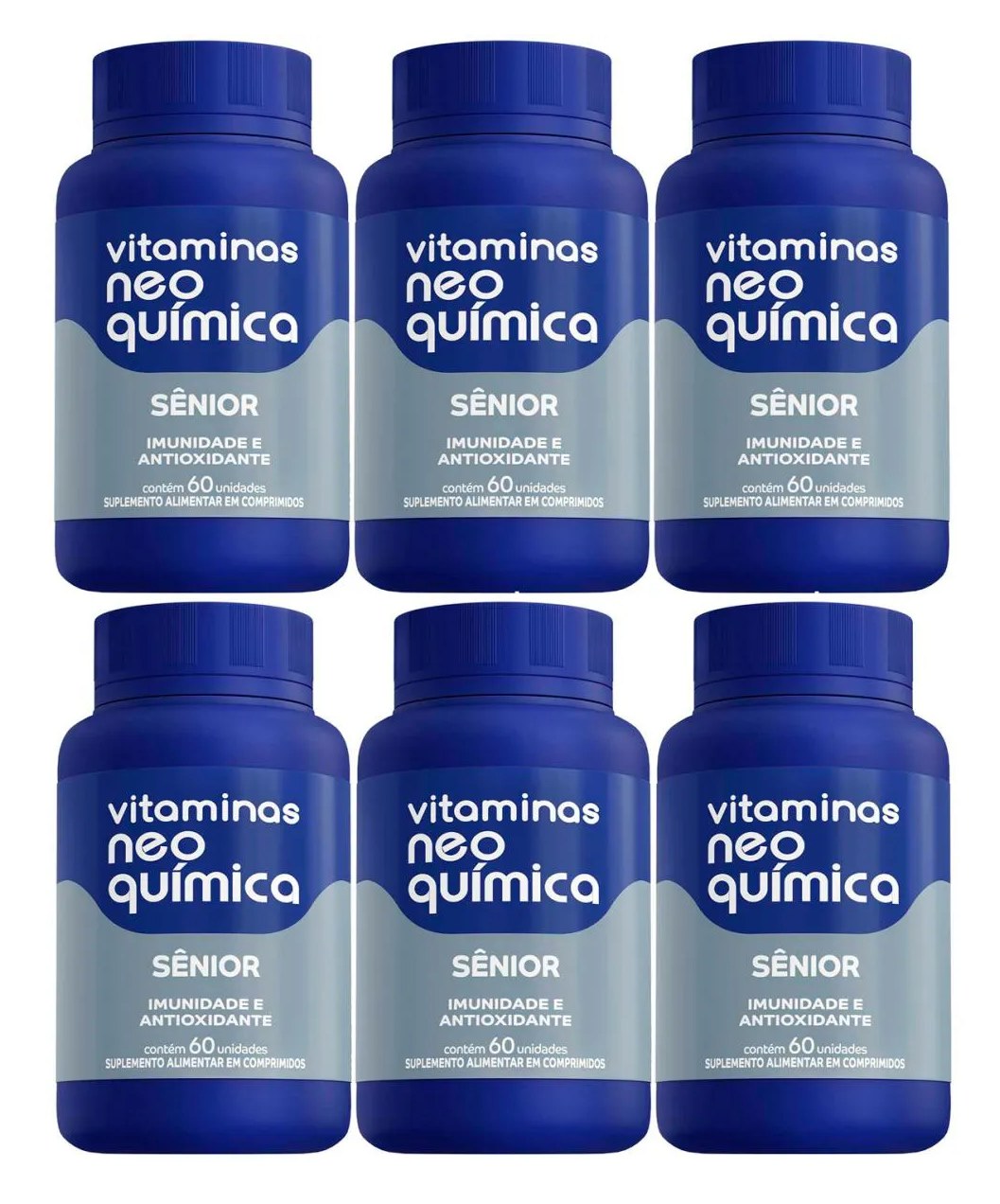 Kit 6 Suplemento Vitamínico Sênior 60 cápsulas - Neo Química