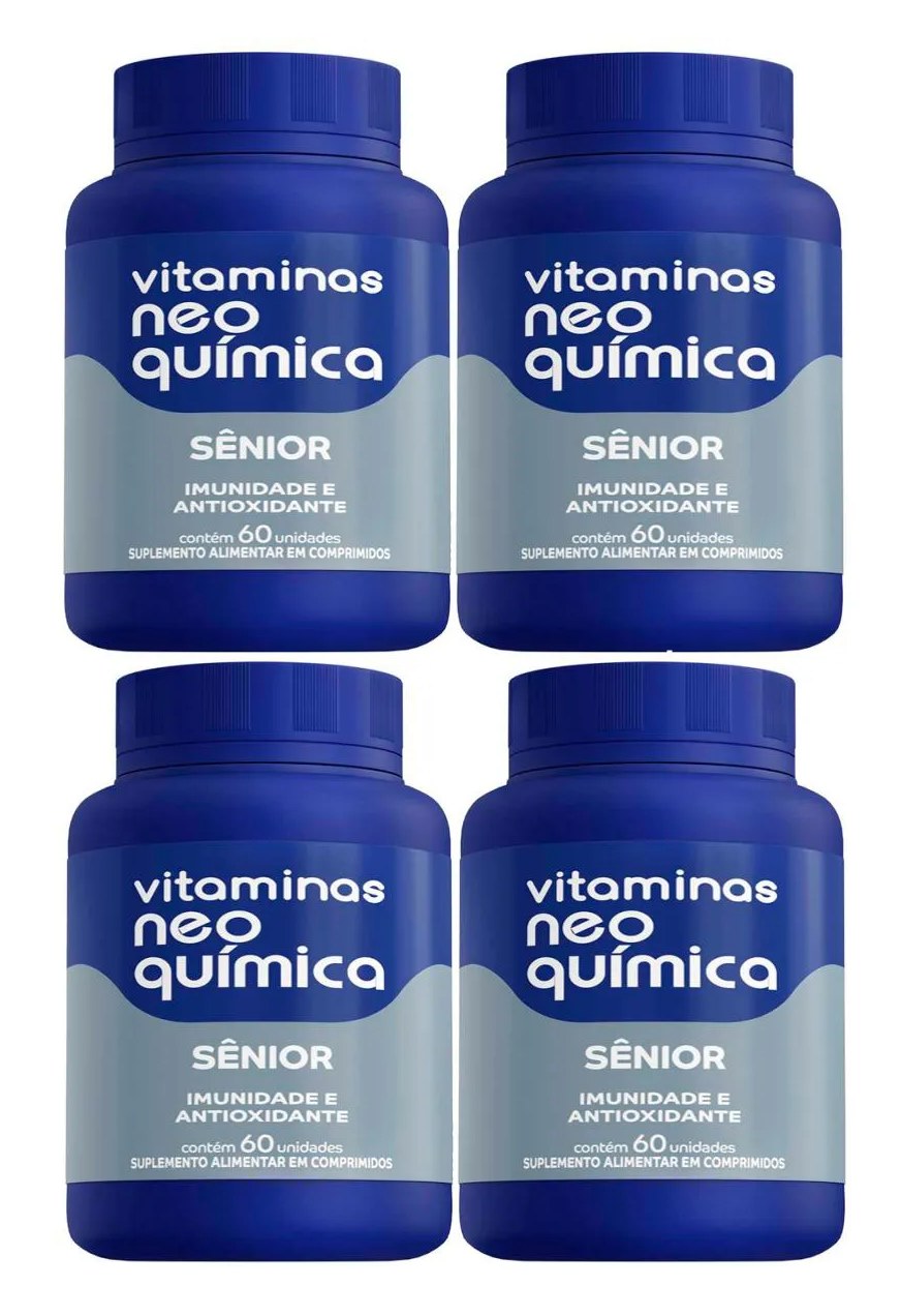 Kit 4 Suplemento Vitamínico Sênior 60 cápsulas - Neo Química