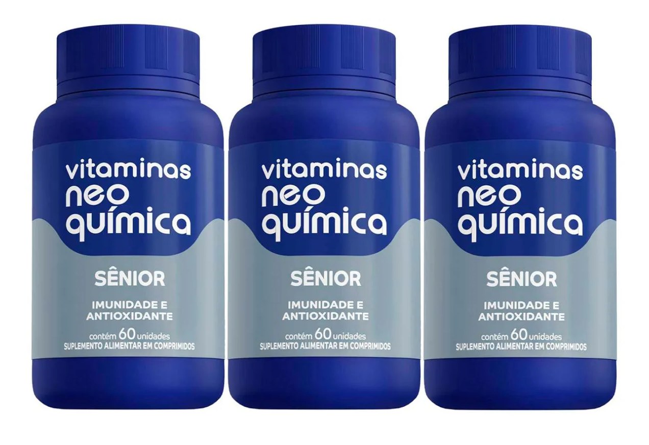 Kit 3 Suplemento Vitamínico Sênior 60 cápsulas - Neo Química