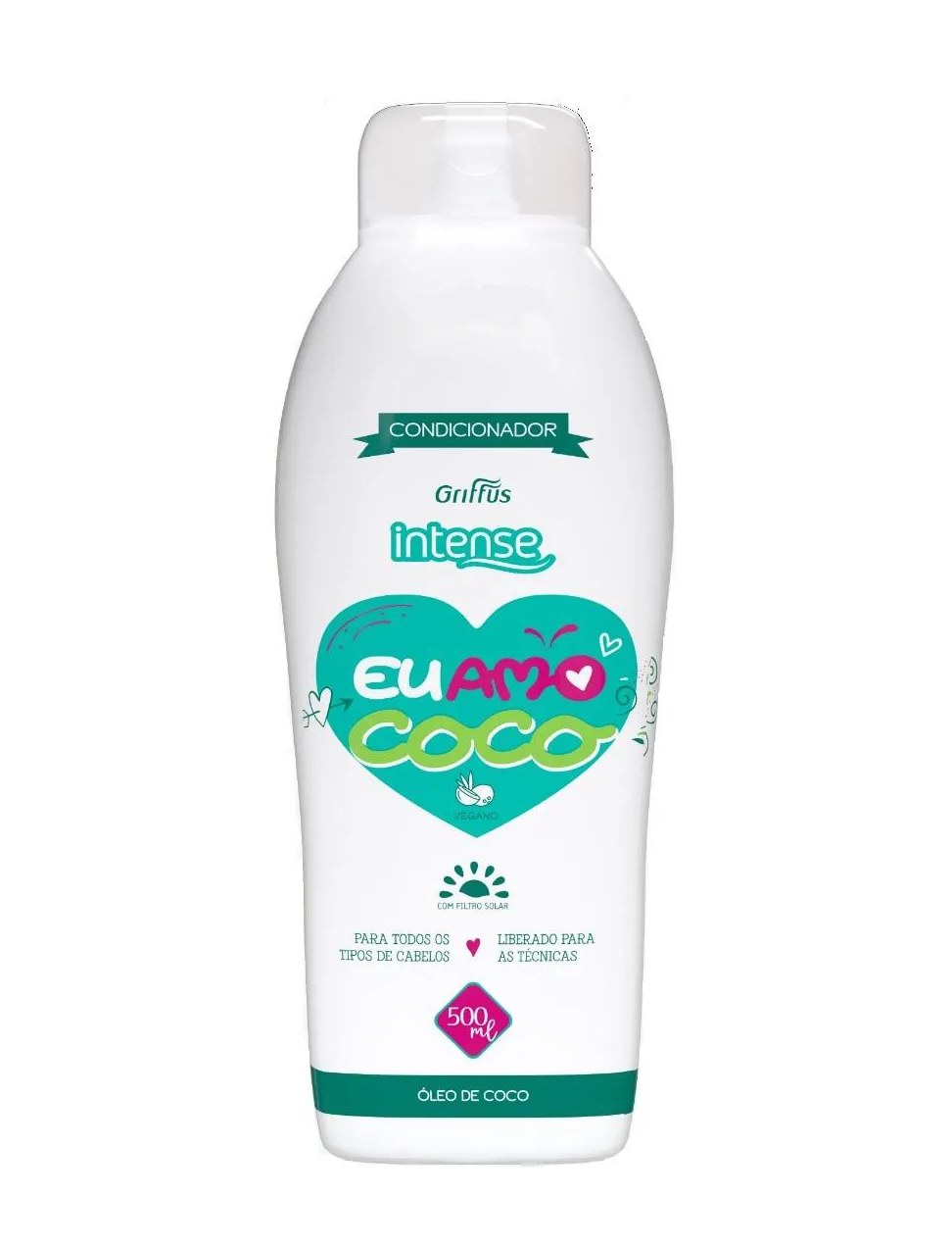 Condicionador Vegano Griffus Intense - Eu Amo Coco Nutrição 500ml