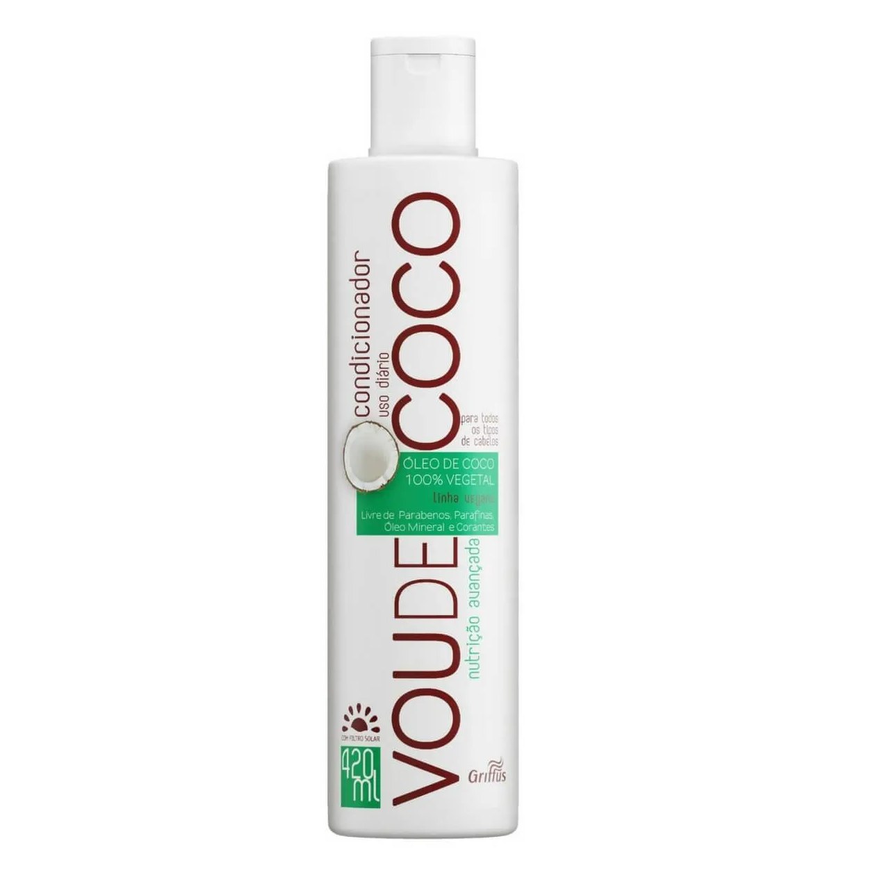 Condicionador Vegano Griffus Vou de Coco 420ml