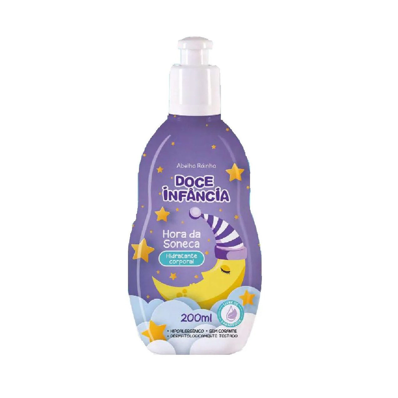 Loção Hidratante Corporal Infantil Hora da Soneca Doce Infância Abelha Rainha 200ml