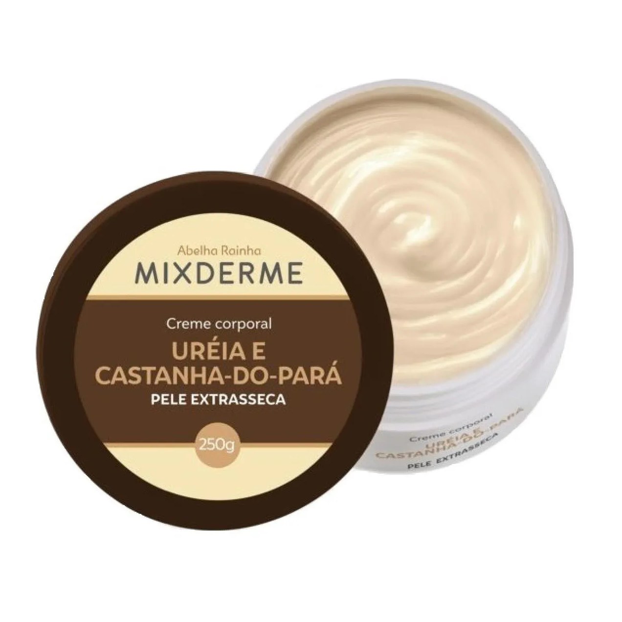 Creme Corporal Pele Extra Seca com Uréia e Castanha do Pará Mixderme Abelha Rainha 250g