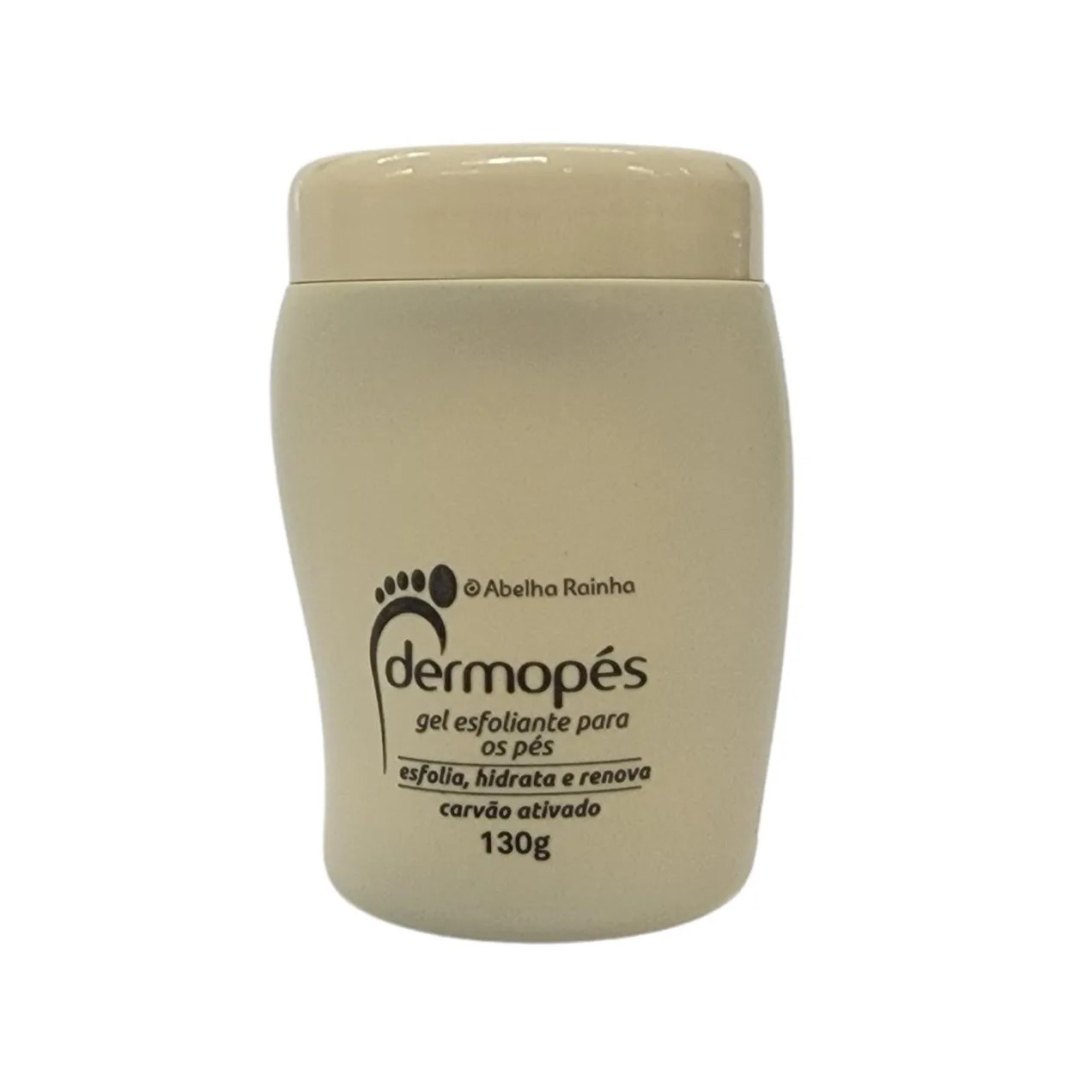 Gel Esfoliante para os Pés com Carvão Ativado Dermopés Abelha Rainha 130g