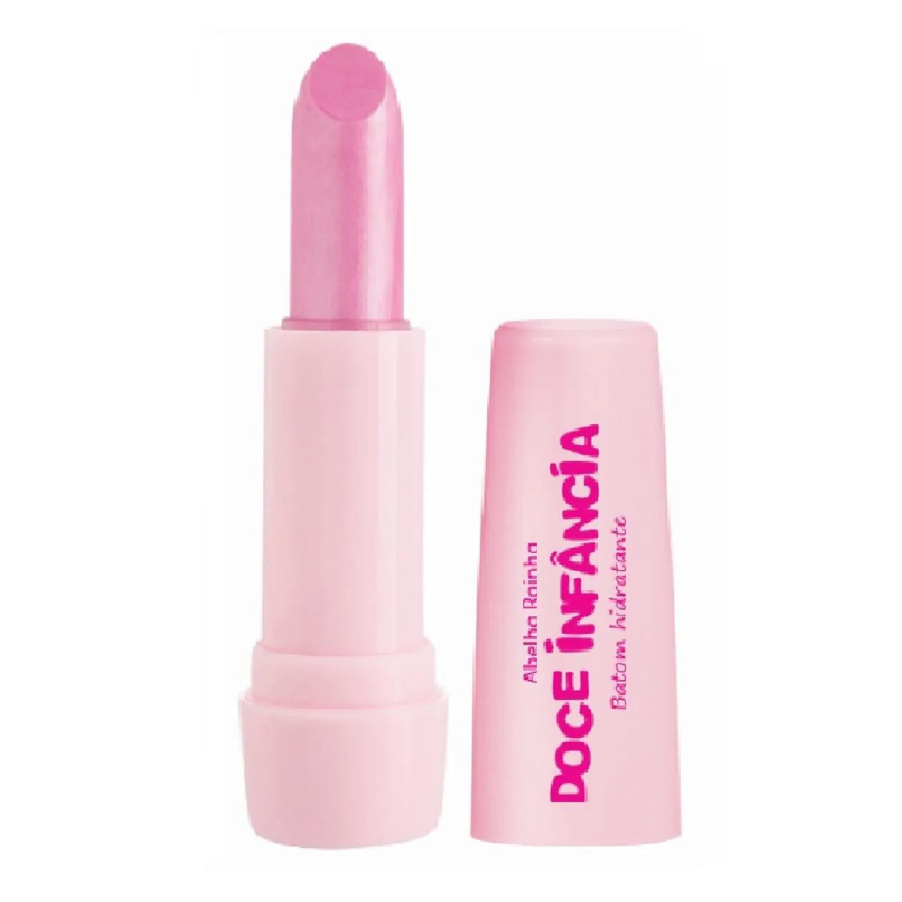 Batom Hidratante Infantil Rosa Bebe Doce Infância Abelha Rainha 3,7g