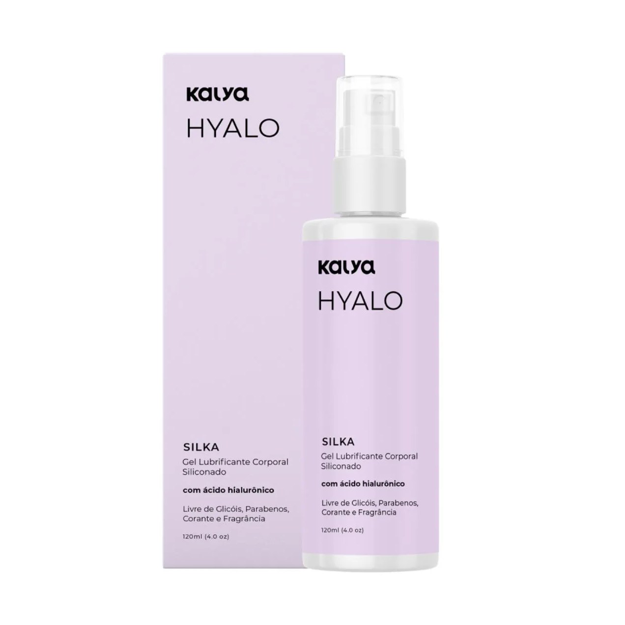 Hyalo silka lubrificante corporal siliconado c/ ácido hialurônico