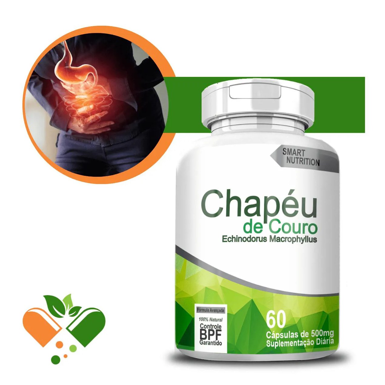 Chapéu de Couro 500mg 60 cápsulas