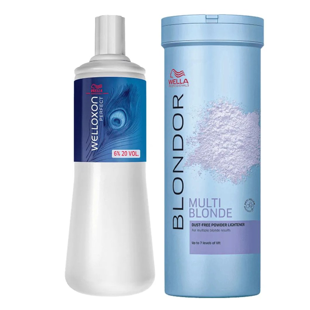 Kit Wella Blondor Pó Descolorante 400g+oxigenada 20v 1l