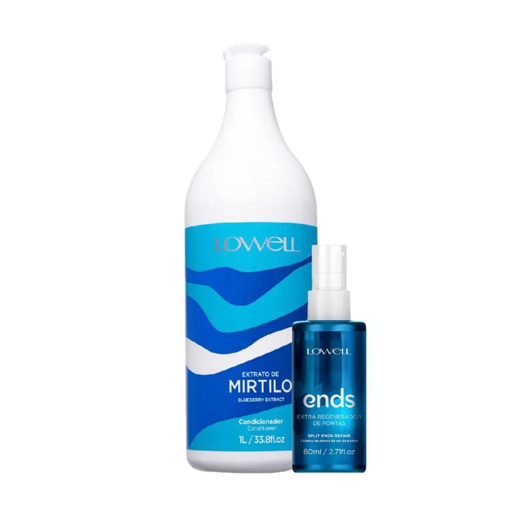 Kit Lowell Extrato de Mirtilo Salon Hidratação Regeneradora (2 Produtos)
