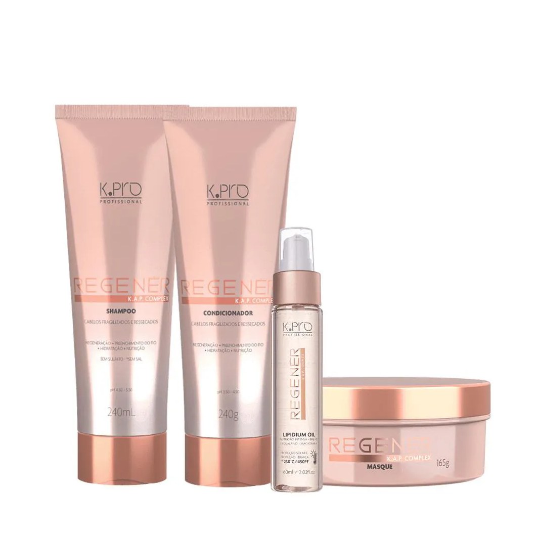 Kit Regenér - Sh + Cond 240ml + Másc 165g + Oil 60ml