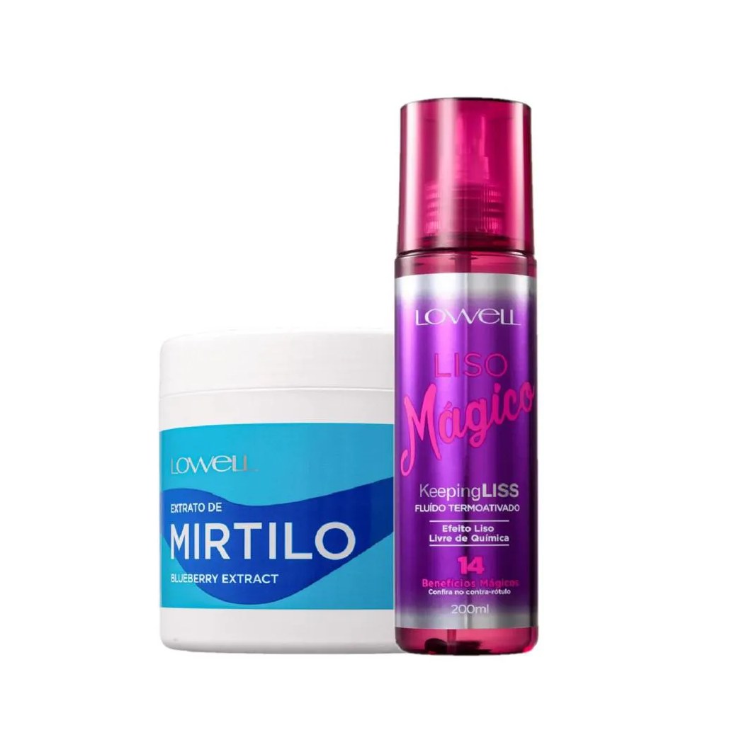Kit Lowell Extrato de Mirtilo Tratamento Termoativado (2 Produtos)