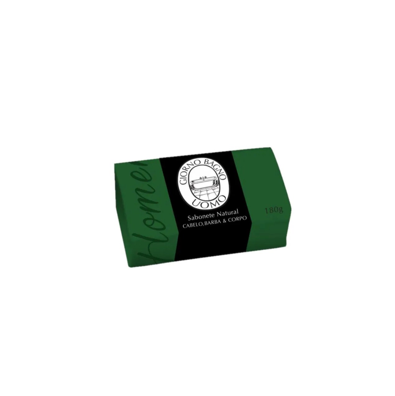 Giorno Uomo Verde - Sabonete Natural Cabelo, Barba e Corpo 180g