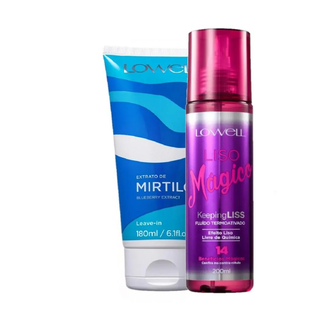 Kit Lowell Extrato de Mirtilo Finalizante Termoativado (2 Produtos)
