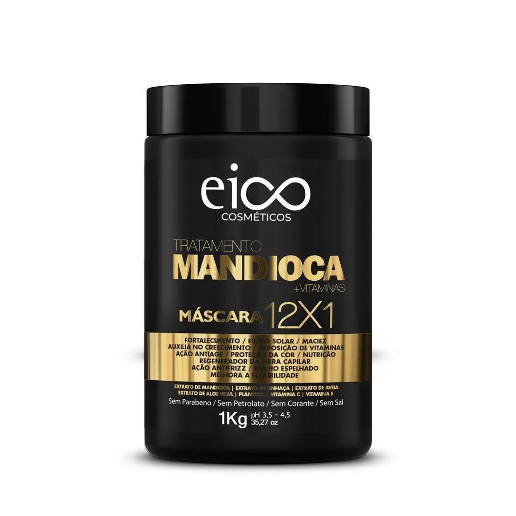 Mascara Capilar Eico Mandioca 12x1 1k