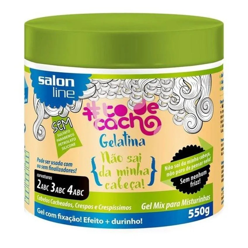 Gelatina To de Cachos Super Definicao Salonline 550g (verde)