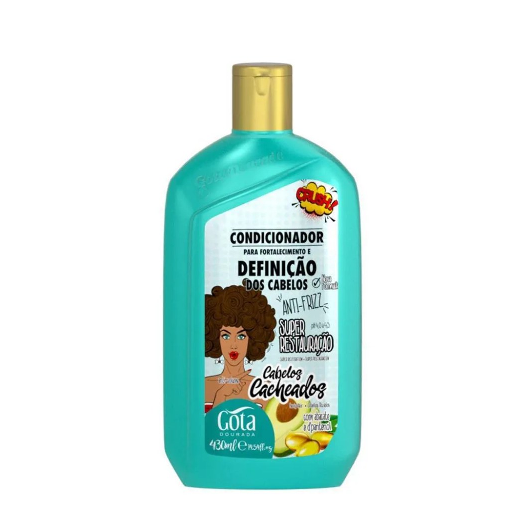 Condicionador Gota Dourada Cacheados Abacate+d Pantenol 430m