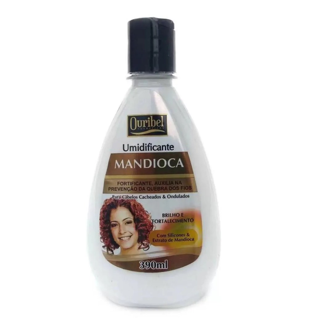Ouribel Umidificante 390ml Mandioca Cacheados e Ondulados