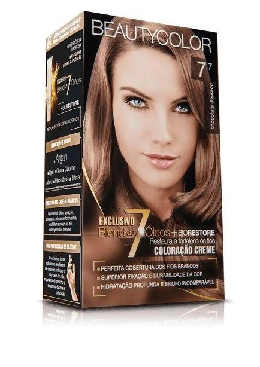 Tintura Beauty Color 7.7 Chocolate Dourado