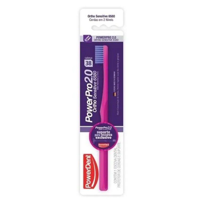 Escova Dental Powerdent Prosensitiveortho 6580 C/ Suporte