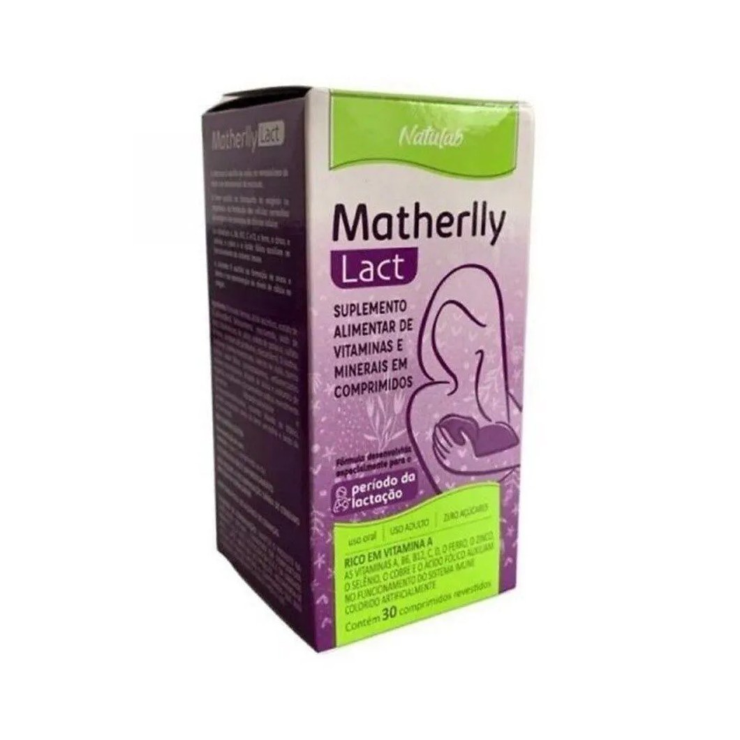 Matherlly Lact 30cpr - Polivitamínico - Lactantes