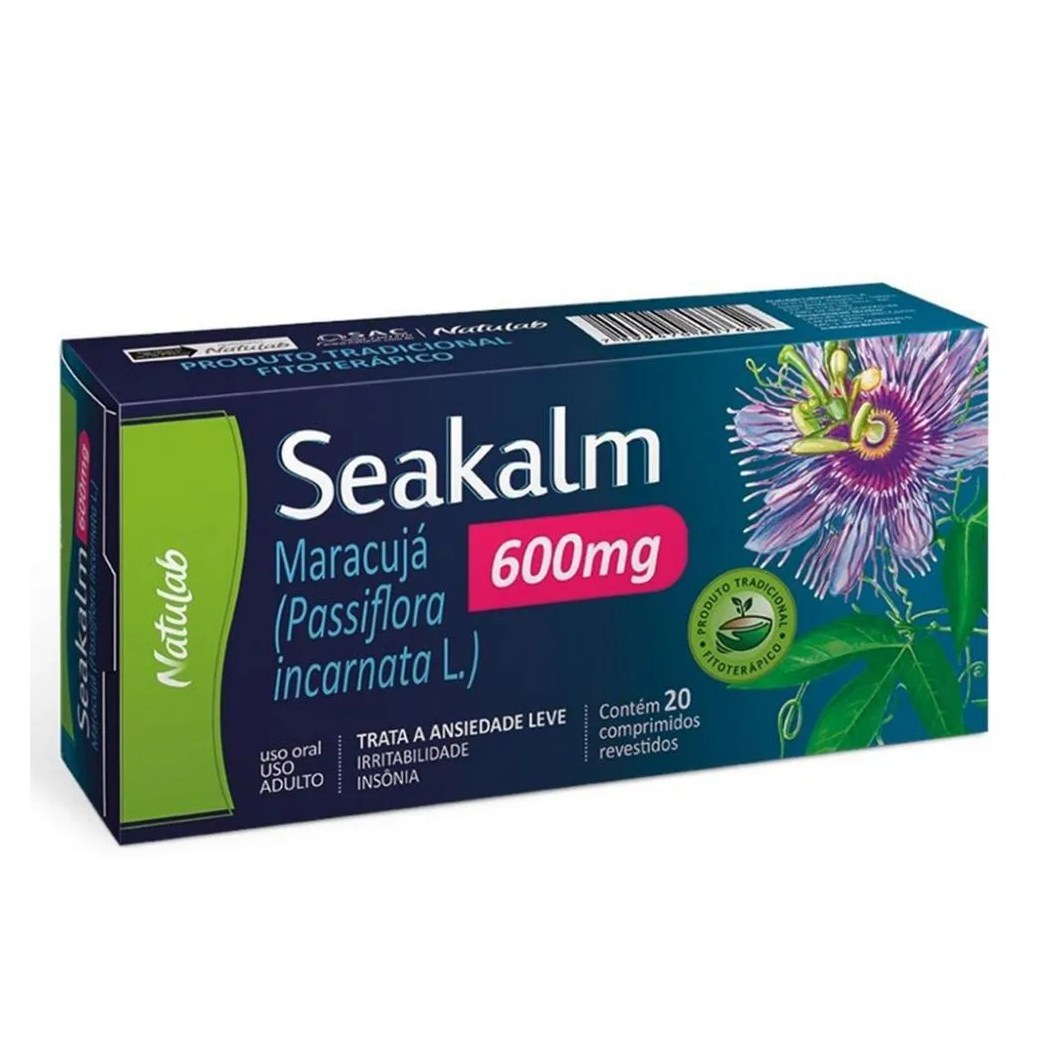 Passiflora - Seakalm 600 Mg 20cpr Natulab