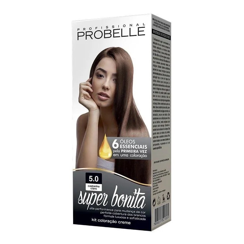 Tintura Probelle Super Bonita 5.0 Castanho Claro