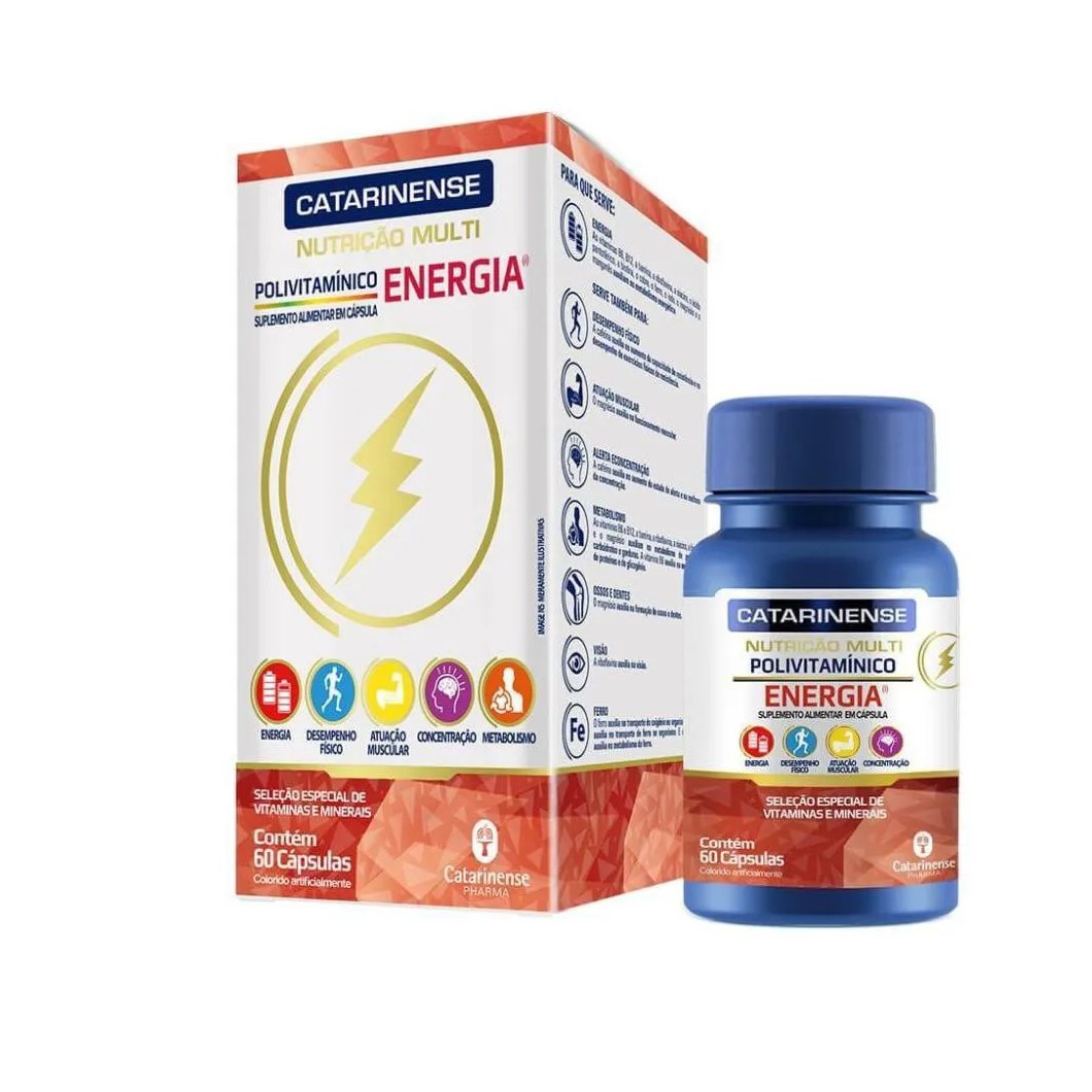 Polivitaminico Catarinense Energia Multi Nutricao 60caps