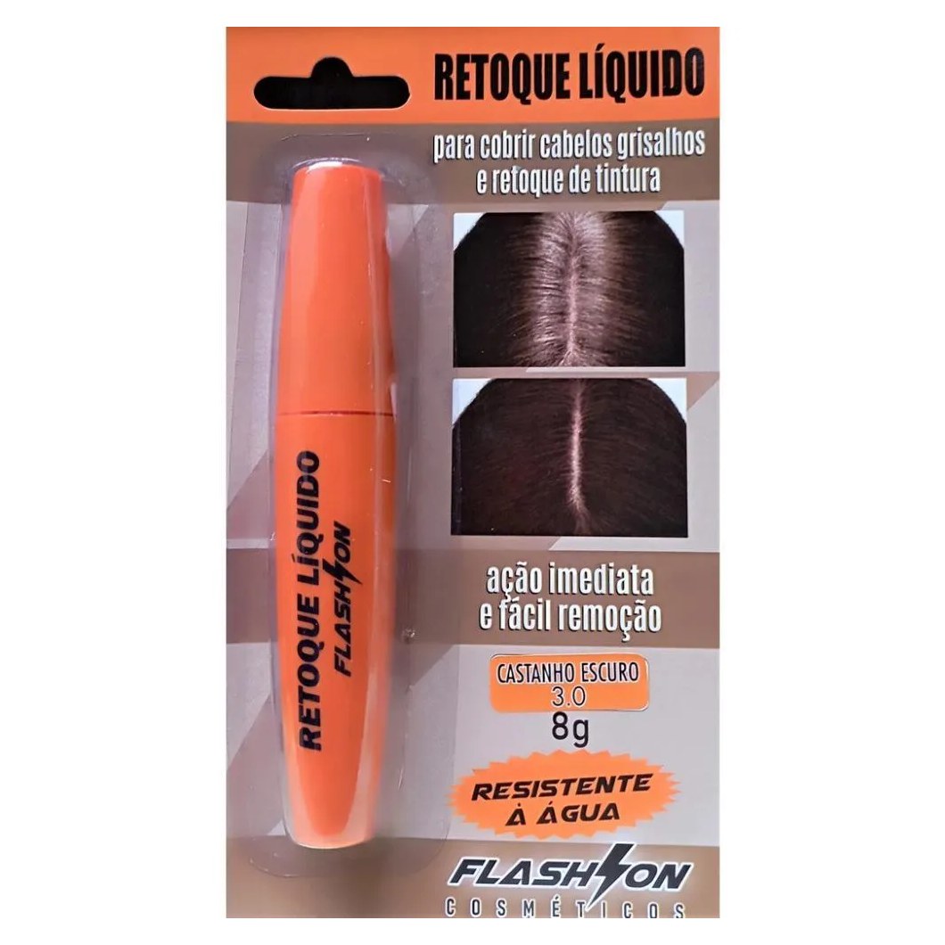 Retoque Liquido Flash On 3.0 Castanho Escuro 8g