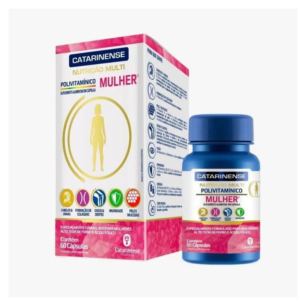 Polivitaminico Catarinense Mulher Multi 60caps