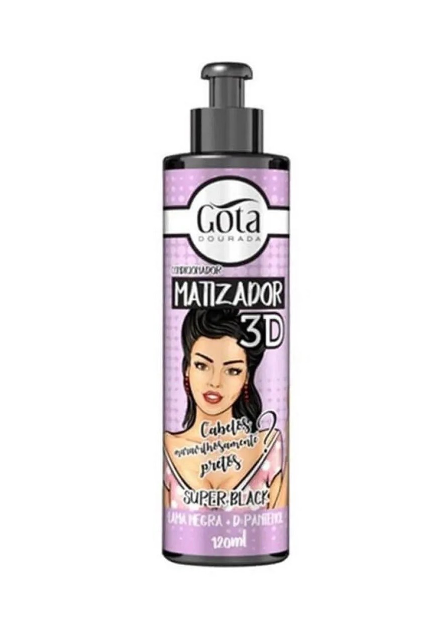 Condicionador Matizador Gota Dourada Super Black 3d Brilho 120ml